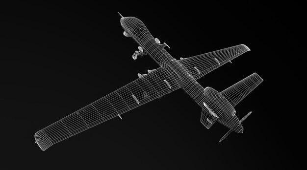 Gevechtsdrone 3D-model