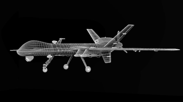 Gevechtsdrone 3D-model