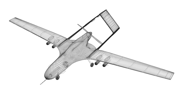 Foto gevechtsdrone 3d-model