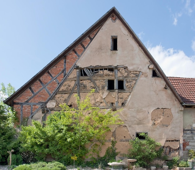 Foto gevel van boerderij