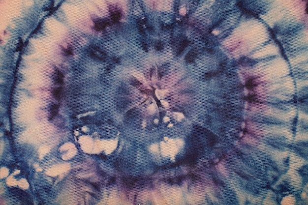 Gevlekte blauwe en paarse concentrische cirkels