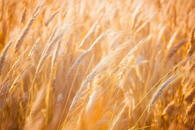 Geweldig landbouw zonsondergang landschap Groei natuur oogst Tarweveld natuurlijk product Neuraal netwerk AI gegenereerd