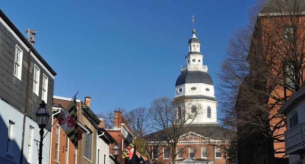 Geweldig landschap van de stad Annapolis voor behang