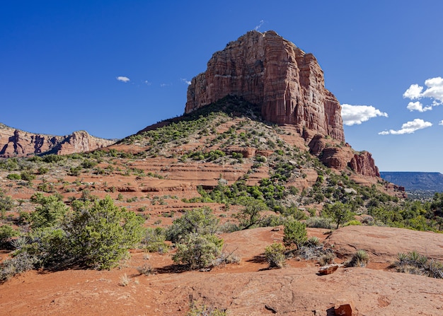 Geweldige opname van het Bell Rock-landschap in Arizona, VS