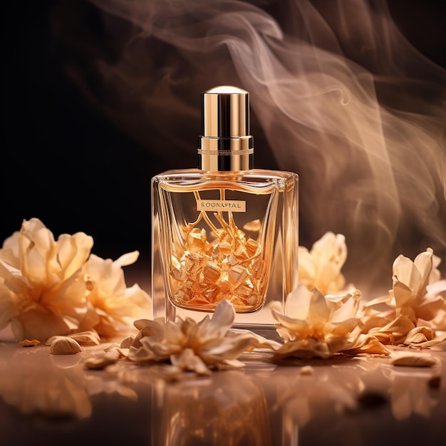 geweldige verpakking van luxe aromaparfum in fotografie