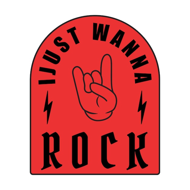 Gewoon rock png typografie doorzichtige achtergrond
