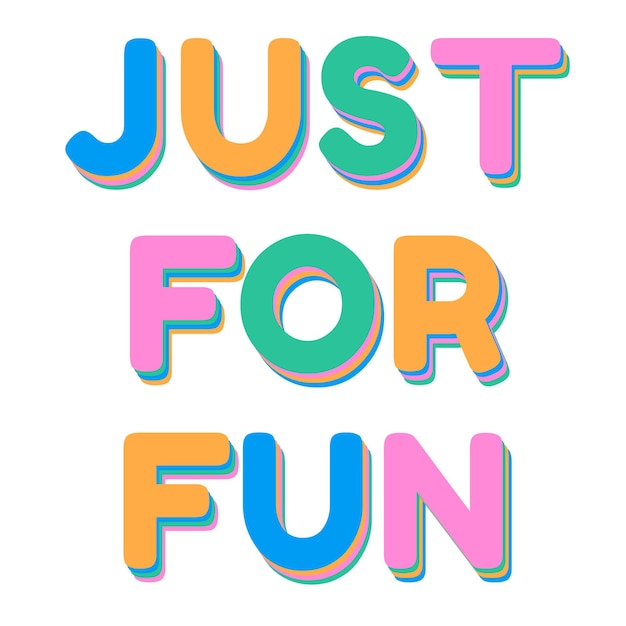 Gewoon voor de lol png woordkunst typografie lettertype