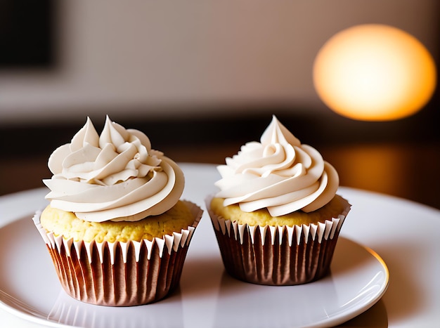 Gezellig realistisch neutraal high-detail cupcake-restaurant