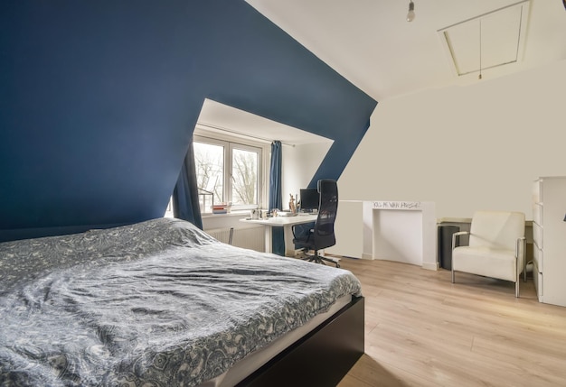 Gezellig slaapkamer interieur