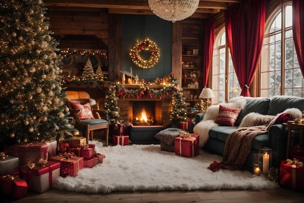 Gezellig Winter Wonderland Kerstbehang
