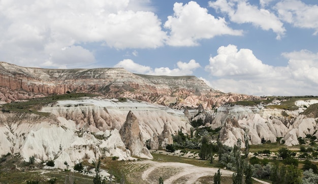 Gezicht op Cappadocië in Turkije