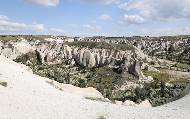 Gezicht op Cappadocië in Turkije