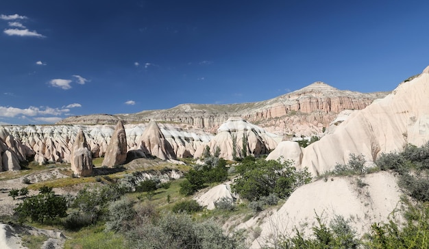 Gezicht op cappadocië in turkije