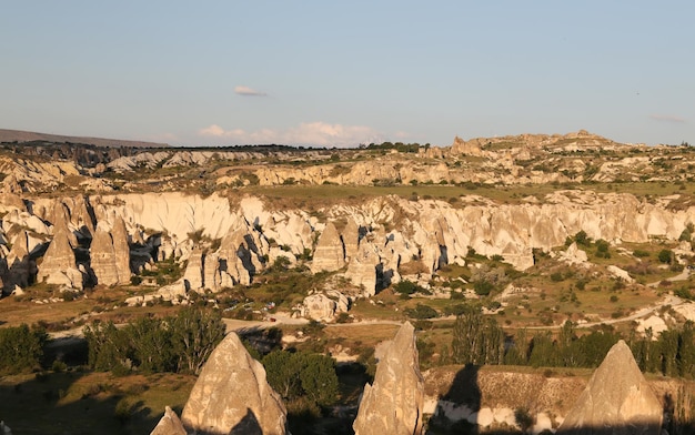 Gezicht op Cappadocië in Turkije