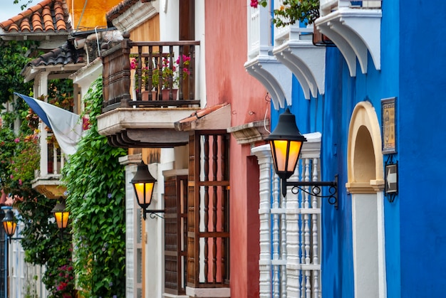 Gezicht op Cartagena de Indias, Colombia