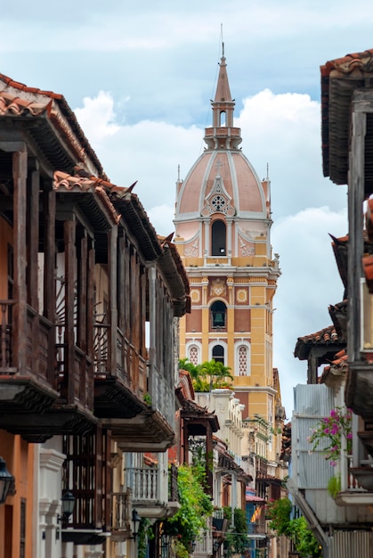 Gezicht op Cartagena de Indias, Colombia