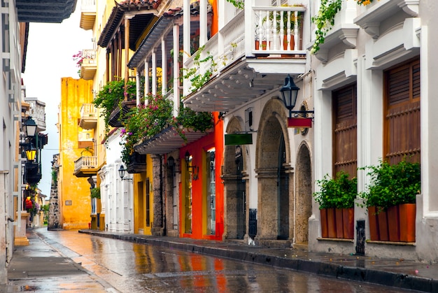 Gezicht op Cartagena de Indias, Colombia