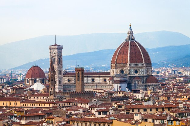 Gezicht op de kathedraal van Florence Santa Maria del Fiore