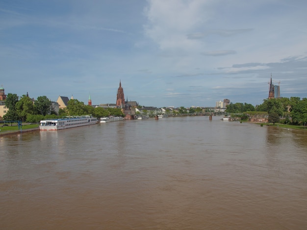 Gezicht op Frankfurt, Duitsland