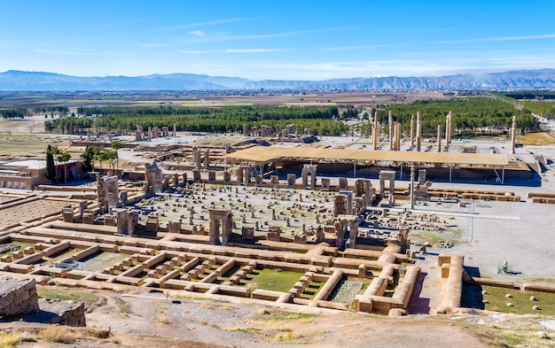 Gezicht op Persepolis, de hoofdstad van het Achaemenidische rijk - Iran