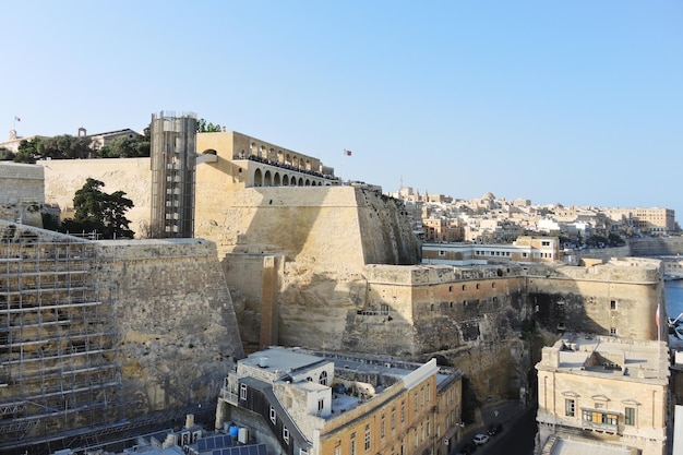 Gezicht op Valletta-gebouwen Malta