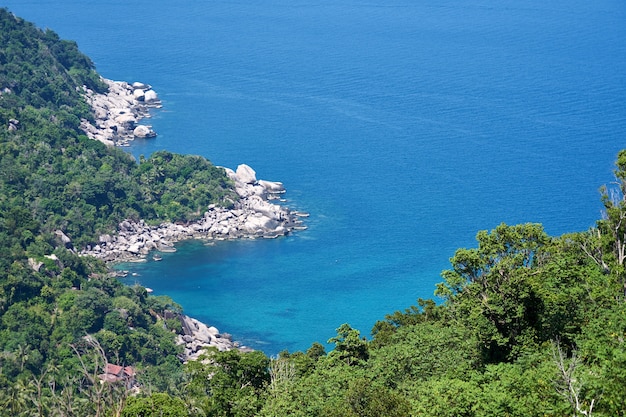 Foto gezichtspunt van koh tao, thailand