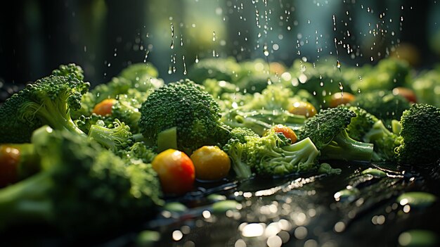 gezond eten HD 8k behang Stock Fotografisch beeld