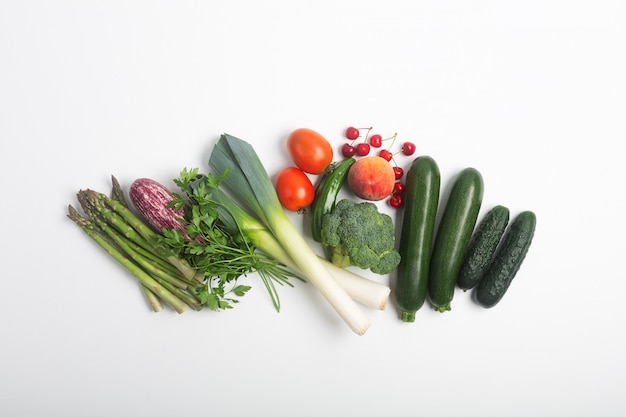 Gezond eten, inclusief fruit, groenten en kruiden