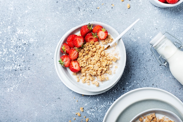 Gezond ontbijt met muesli