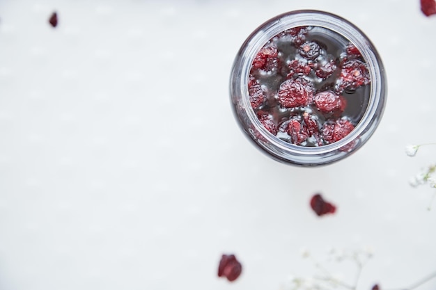 Gezonde antibacteriële antivirale gefermenteerde honing met cranberry Voedselconserveringsmiddel thuis