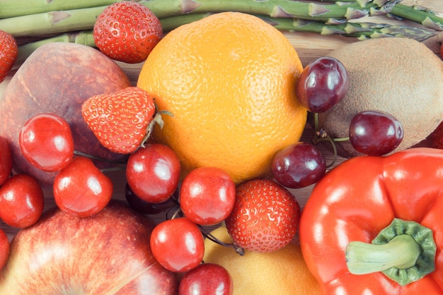 Gezonde groenten en fruit als bronmineralen en vitamines