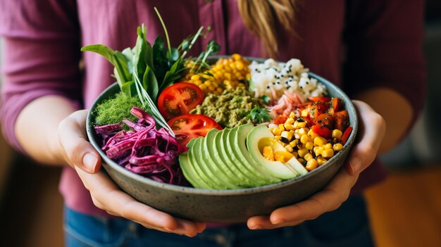 Foto gezonde groenten salade