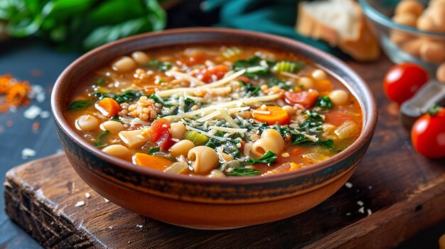 Gezonde minestrone soep