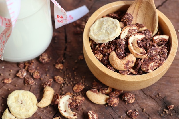 gezonde muesli met cashewnoten