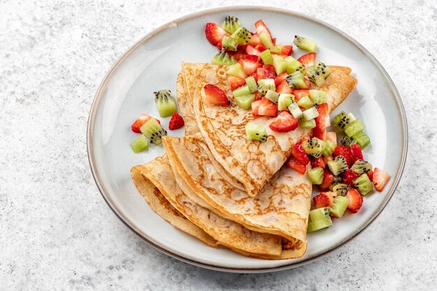 Gezonde pannenkoeken met fruit