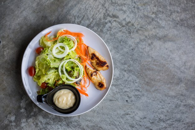 Gezonde plantaardige salade