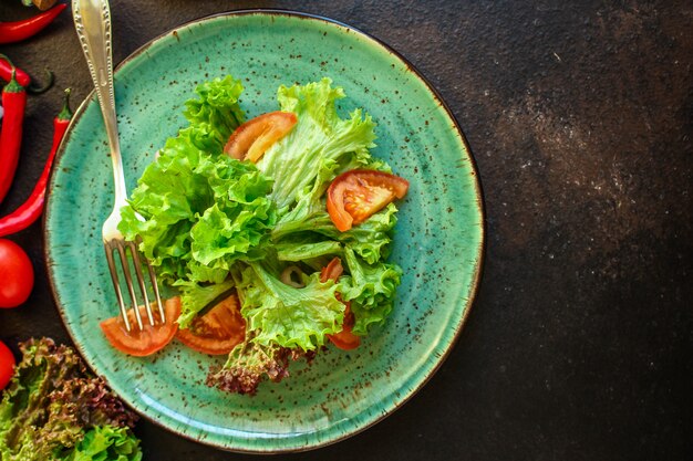 Gezonde salade, bladeren mix salade