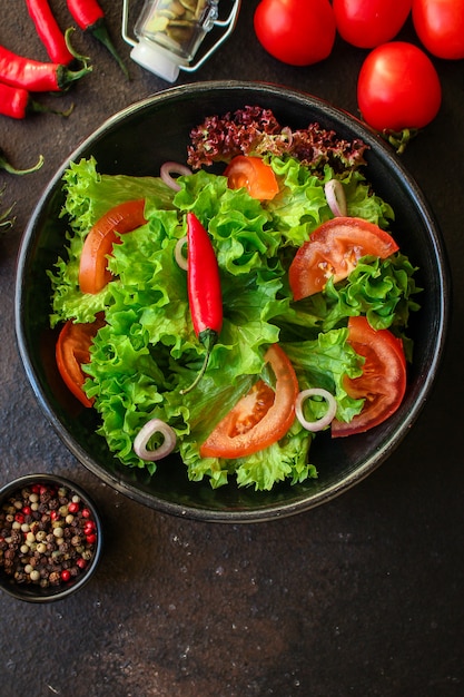 Gezonde salade, bladeren mix salade