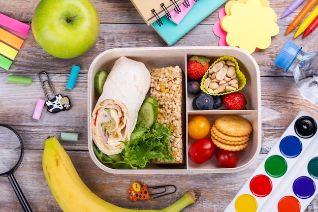 Gezonde schoollunchbox