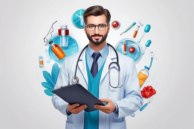 Gezondheidszorg en geneeskunde concept Dokter