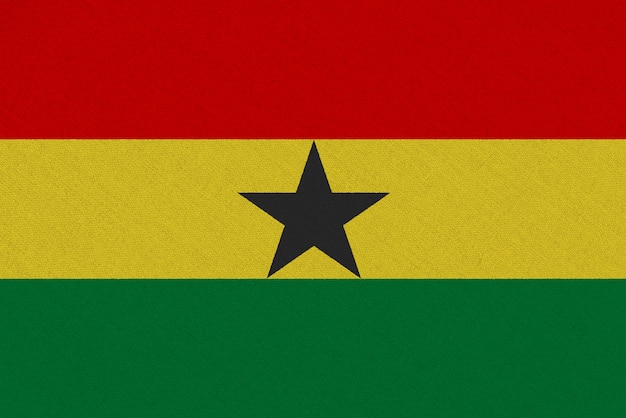 Photo ghana fabric flag