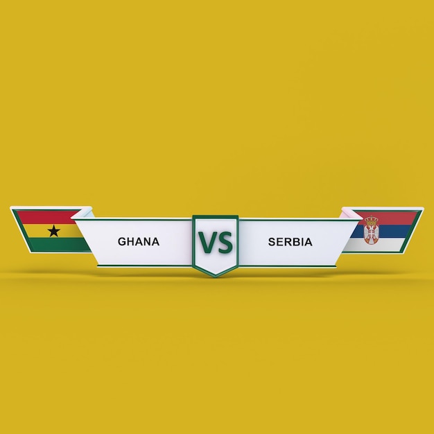 Ghana versus Servië