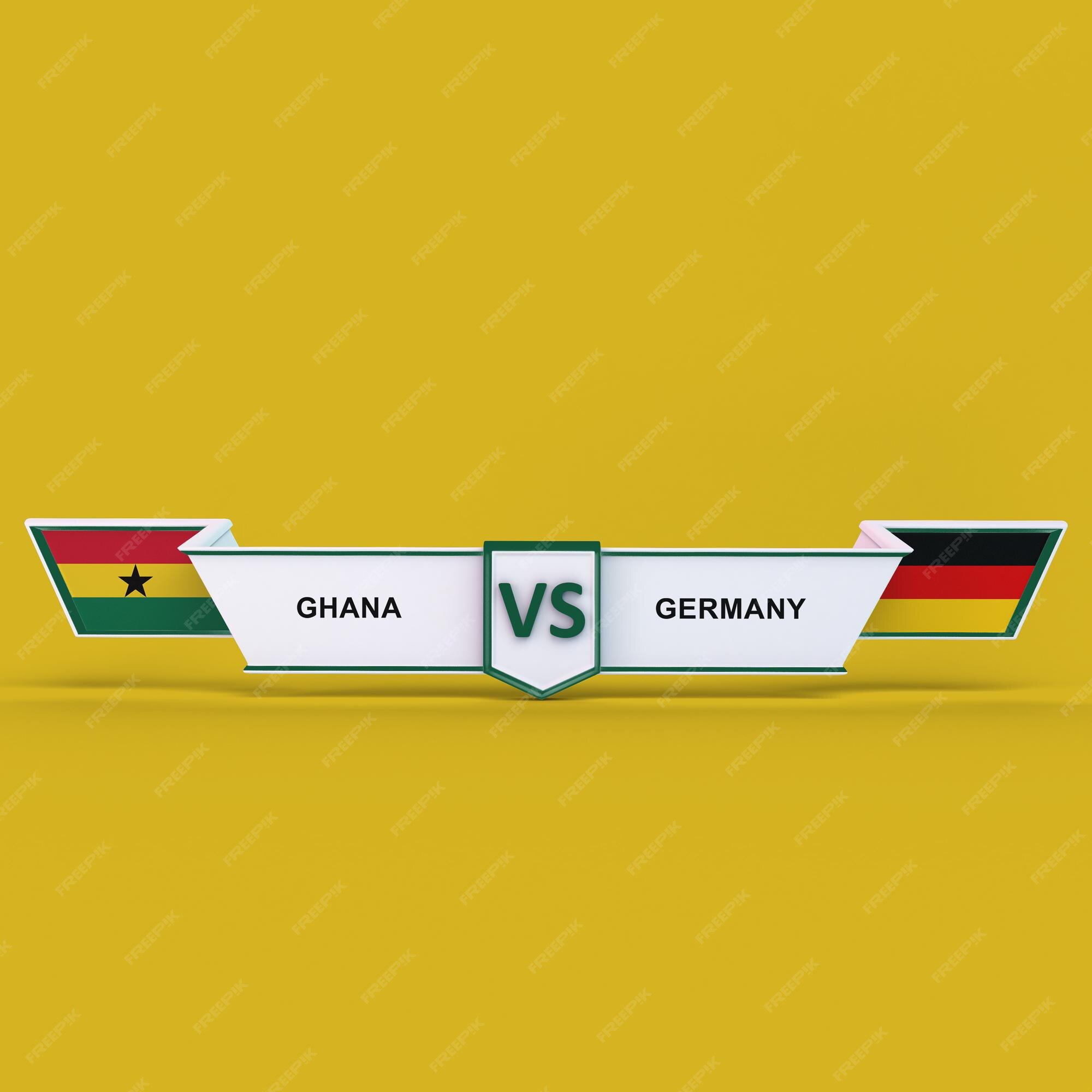 Premium Photo Ghana vs germany