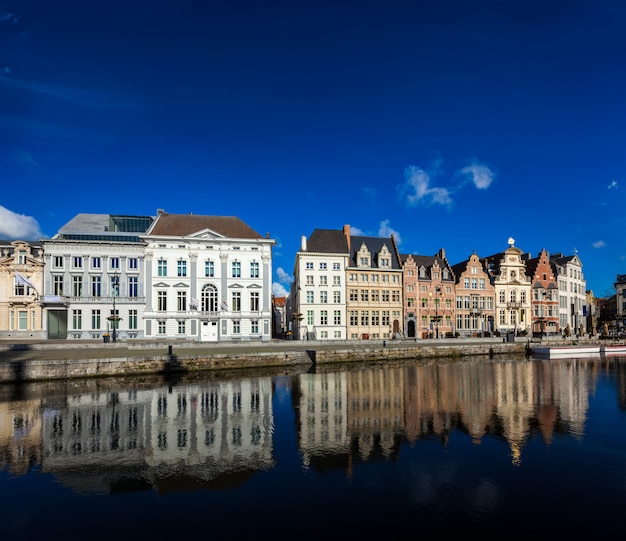 Ghent canal. Ghent, Belgium