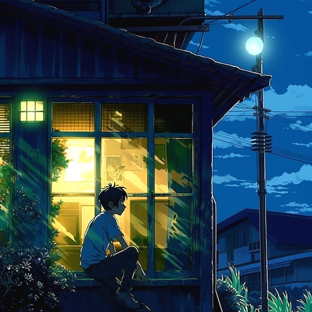 Photo ghibli studio background design