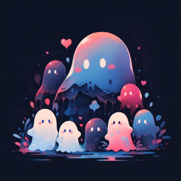 ghost design graphic for tshirt