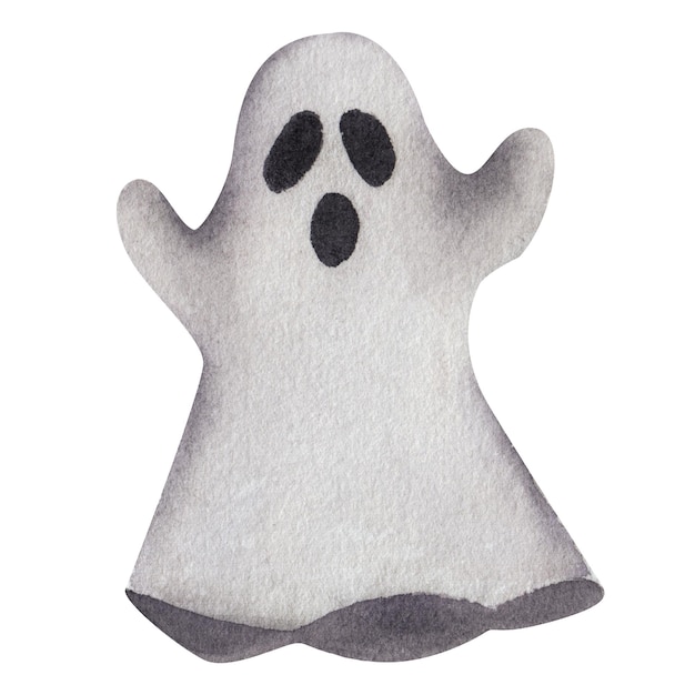 Ghost Halloween watercolor element