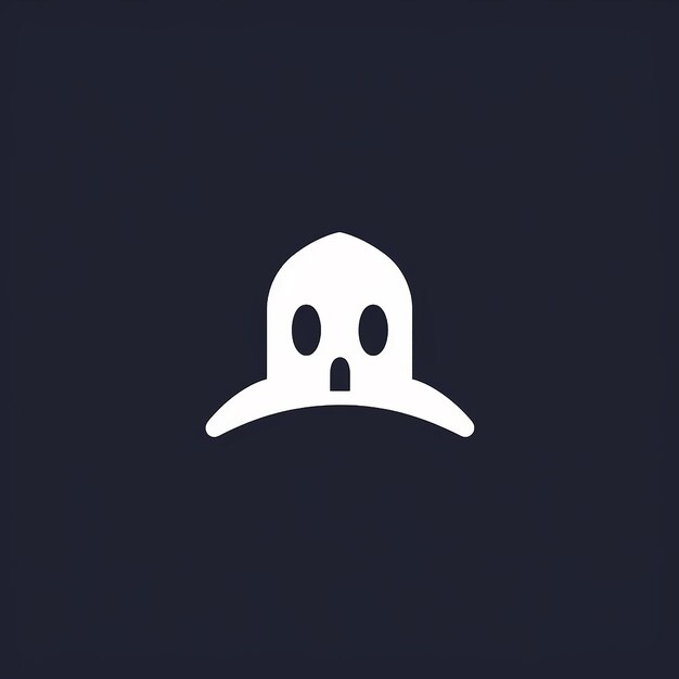 Photo ghost logo with hardhat