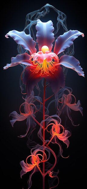 유령 오르키드 Dendrophylax lindenii 꽃