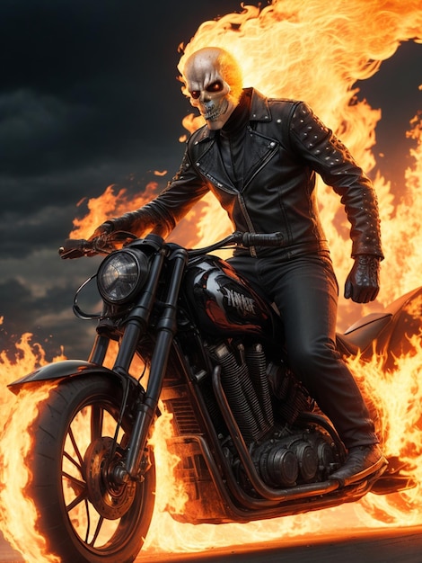 Ghost rider illustratie